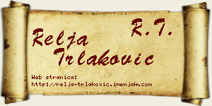 Relja Trlaković vizit kartica
